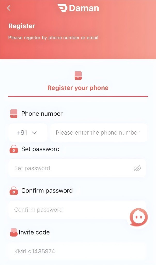 How to Register on Daman Game