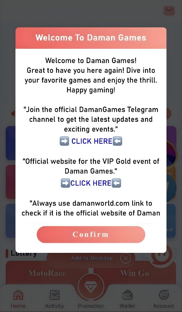 How to Register on Daman Game